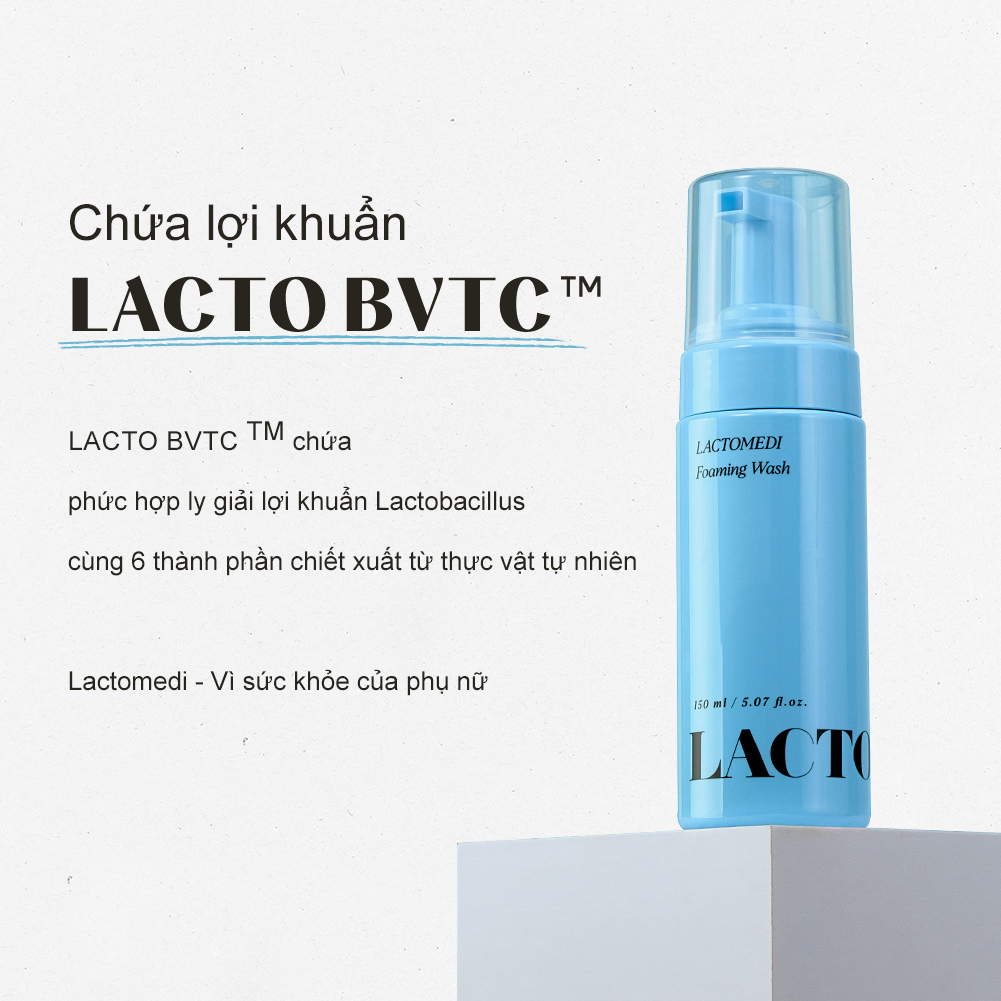 [Lactomedi Official] BỌT VỆ SINH PHỤ NỮ 150ml | AN TOÀN CHO DA NHẠY CẢM