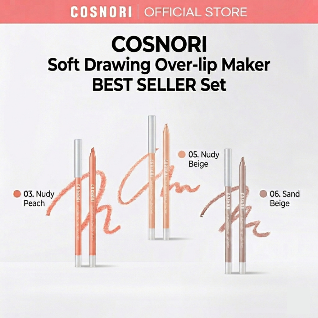[BUNDLE] Bộ sản phẩm Over-lip vẽ mềm COSNORI Bán chạy nhất