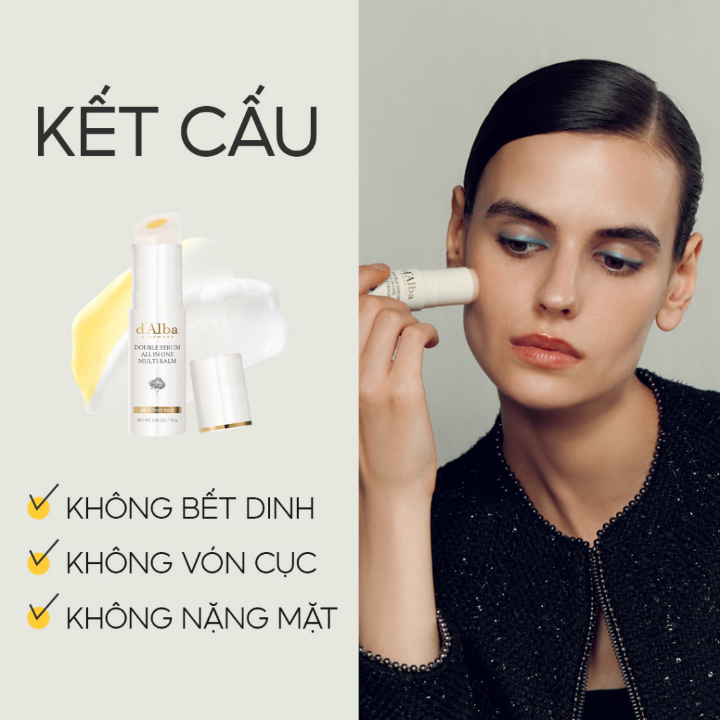 Mô tả Sáp dưỡng đa năng chống lão hóa dạng thỏi Double Serum All in One Multi Balm 10g - 2