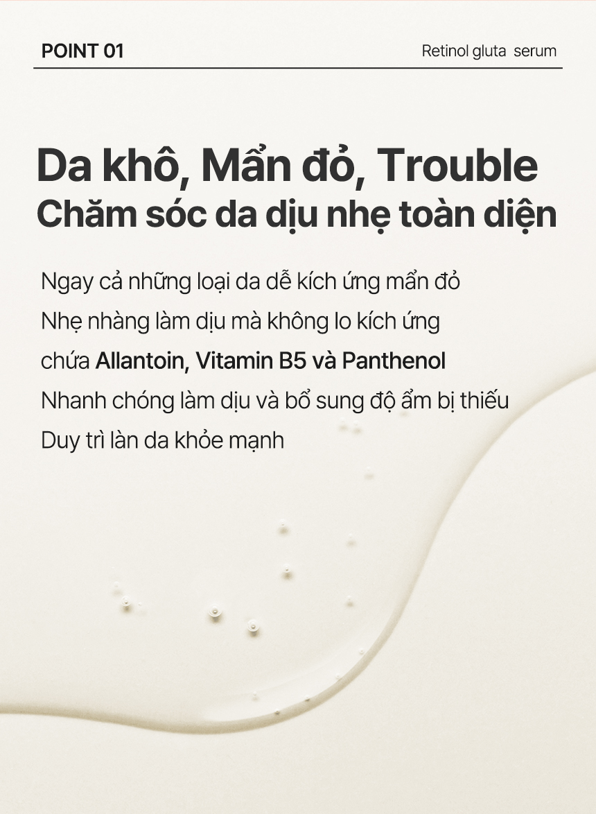 Mô tả Serum Retinol Gluta Chống Lão Hóa Cao Cấp BERGAMO 30ml - 7