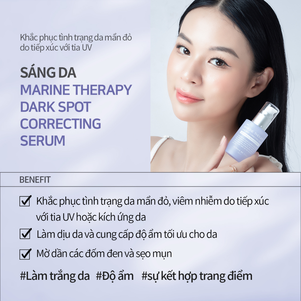 Mô tả Serum cấp ẩm làm sáng da ALWAYS BE PURE  -  Marine Therapy Dark Spot Correcting Serum 50ml - 2