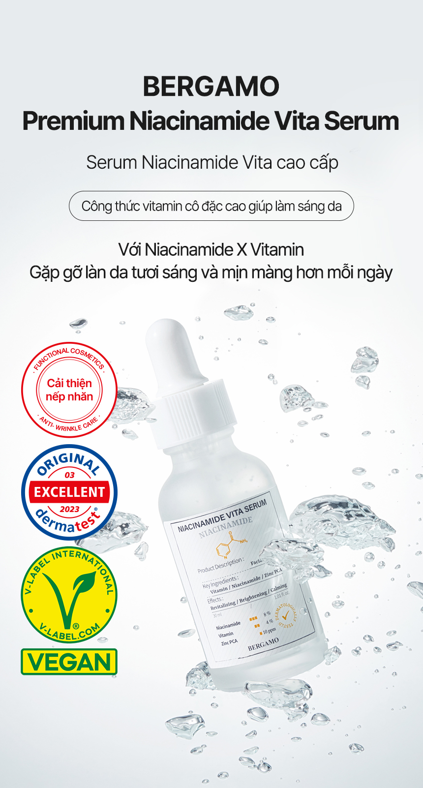 Mô tả Bộ đôi Serum Retinol & Niacinamide Dưỡng Trắng Da Chống Lão Hóa Cao Cấp BERGAMO - 5