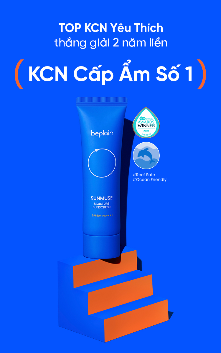 Mô tả Kem chống nắng BEPLAIN Sunmuse Hóa Học & Dưỡng Ẩm SPF 50+ PA++++ 50ml - 1