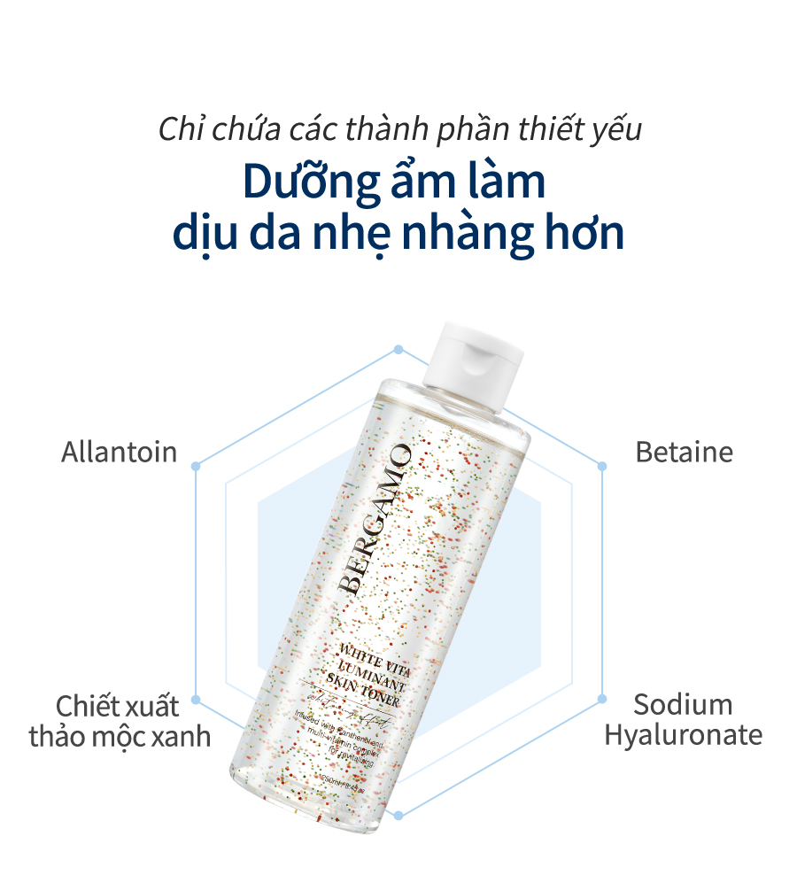 Mô tả Toner Vitamin Bergamo 250ml Giúp Da Trắng Sáng - 5