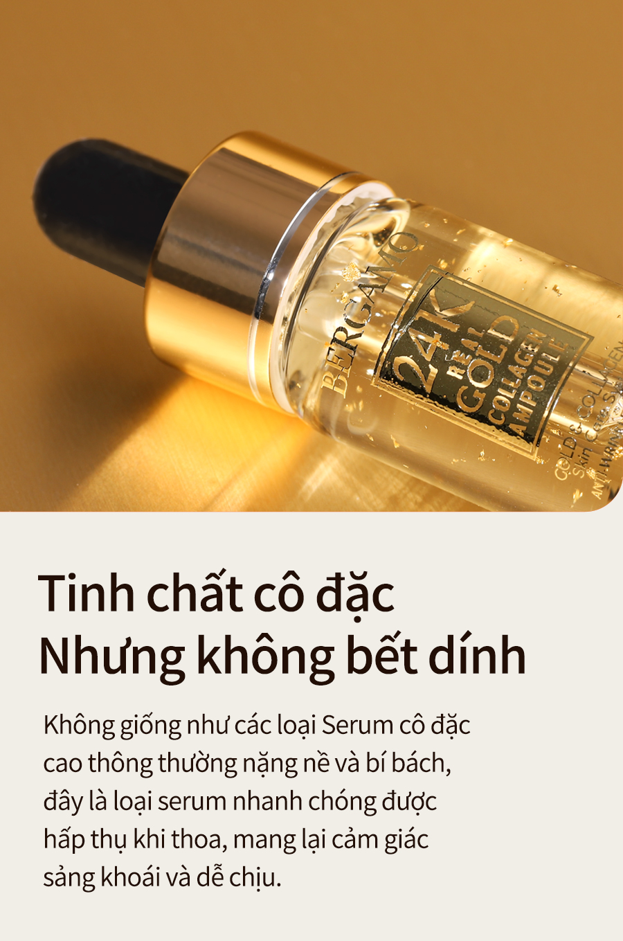 Mô tả Set Ampoule Bergamo Chứa Collagen Và Lá Vàng Sang Trọng Chăm Sóc Nếp Nhăn Trên Da Và Làm Sáng Da 13mlx4 - 10
