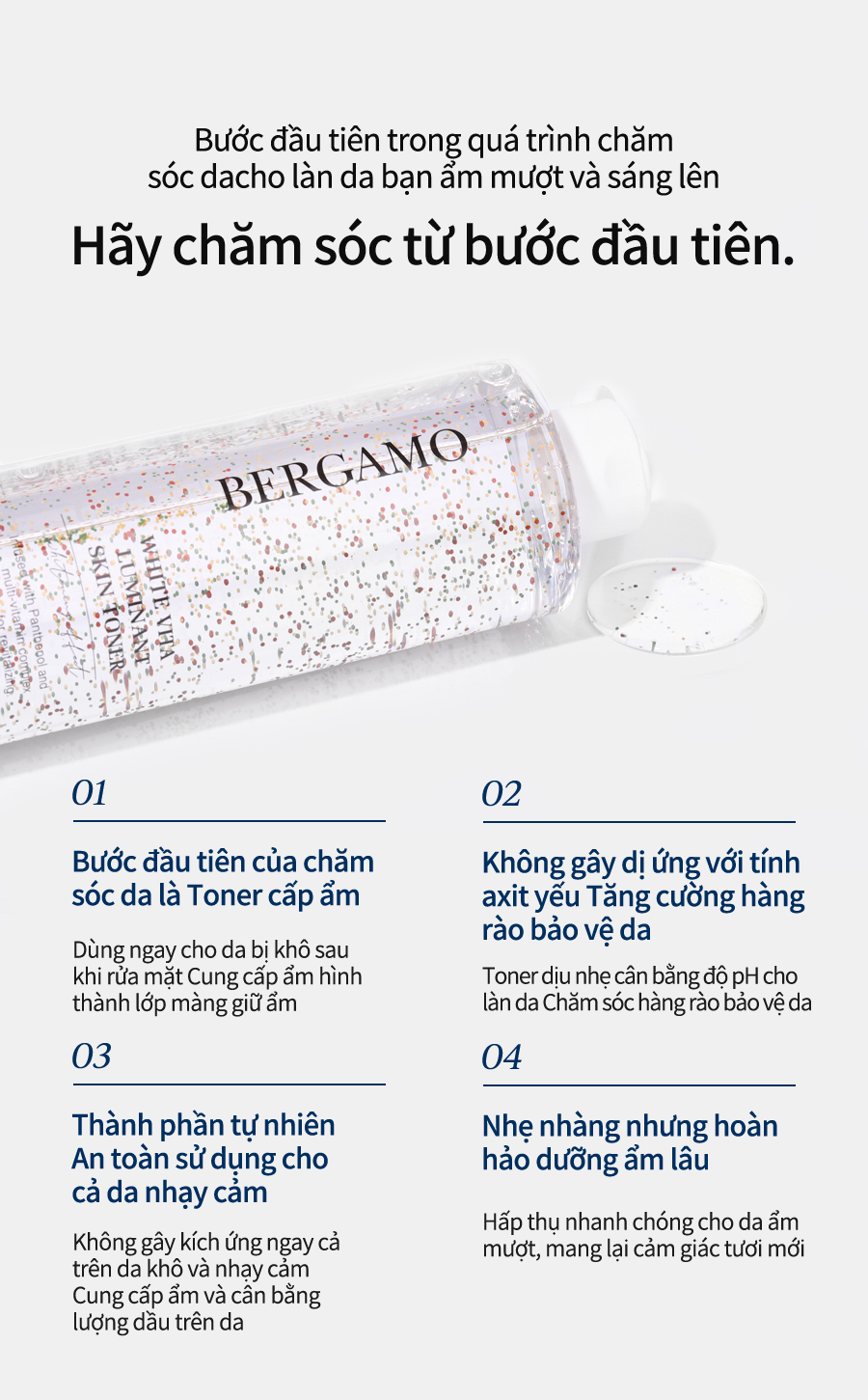 Mô tả Toner Vitamin Bergamo 250ml Giúp Da Trắng Sáng - 11