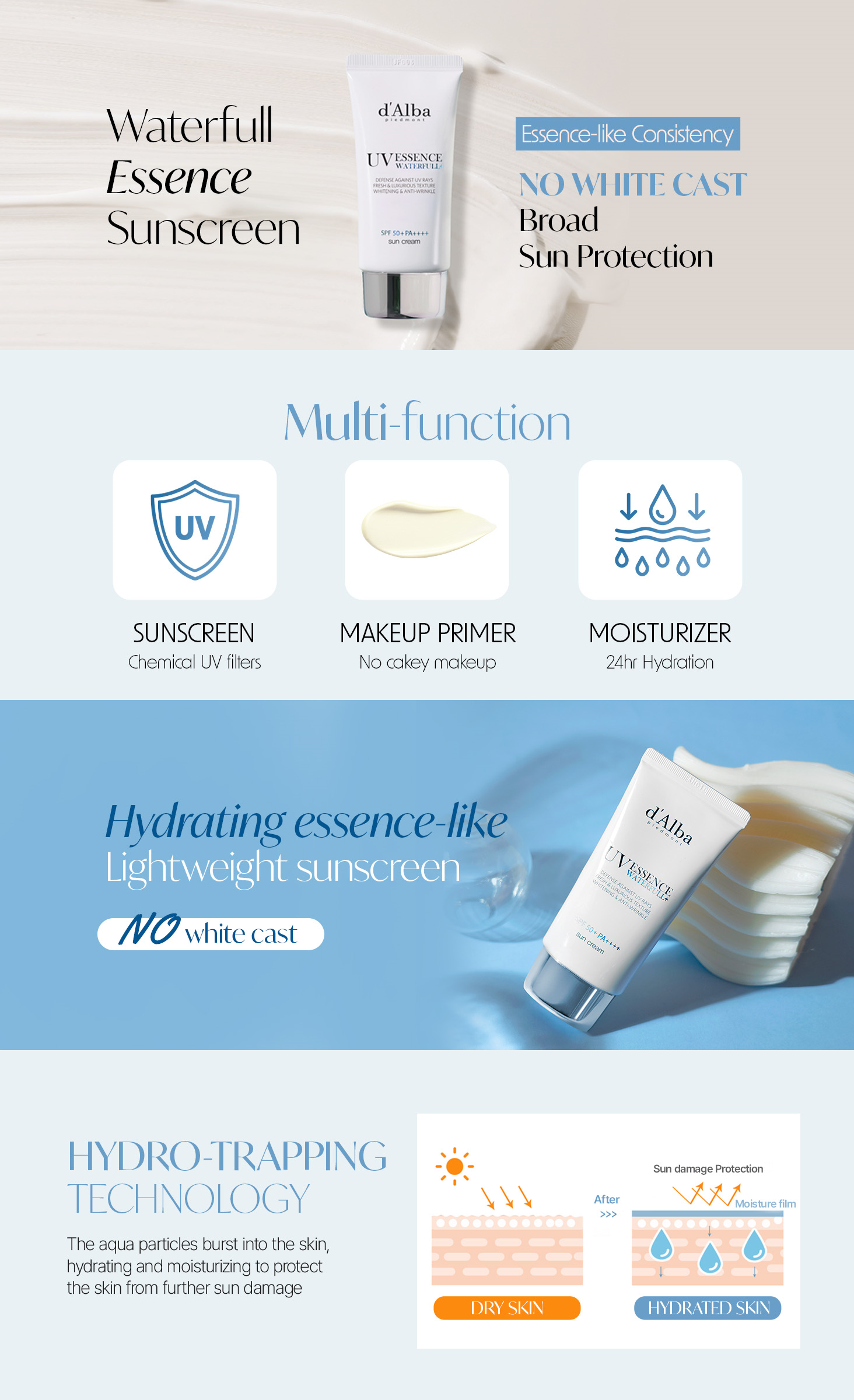 Mô tả Kem Chống Nắng thuần chay d'Alba 50ml (SPF50 + PA + + + +) Dịu Nhẹ Và An Toàn Sử Dụng - 5