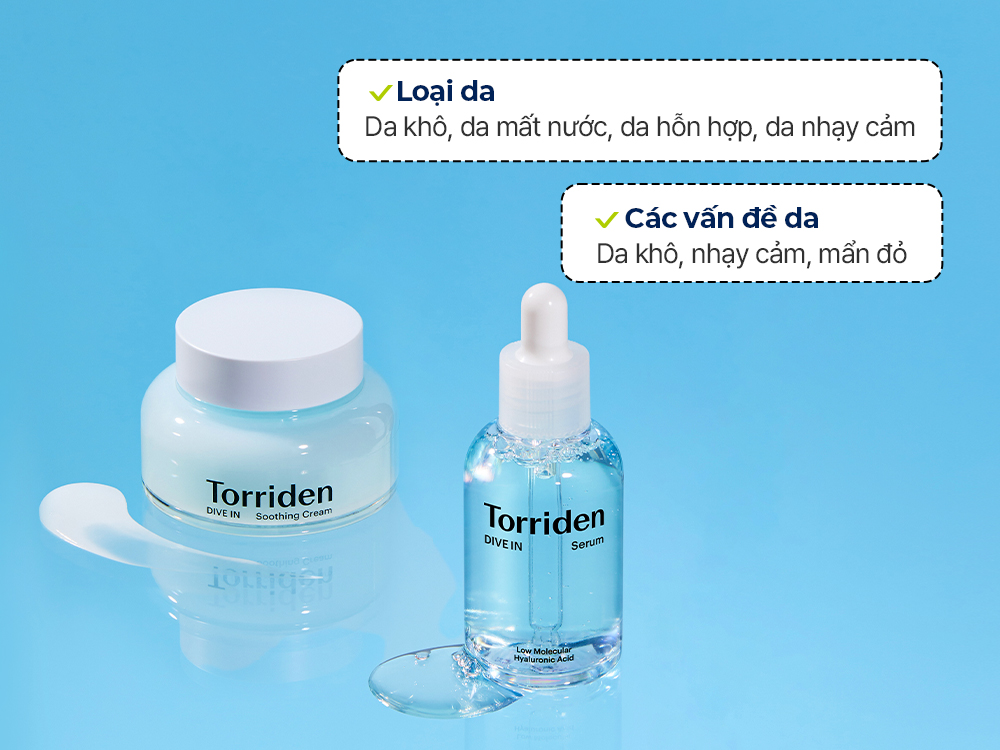 Mô tả [SET] Serum và kem dưỡng làm dịu da DIVE IN, 50ml+100ml - 2