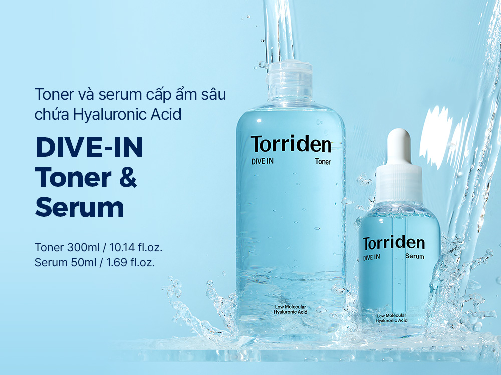 Mô tả [SET] Toner và Serum DIVE IN, 300ml+50ml - 1