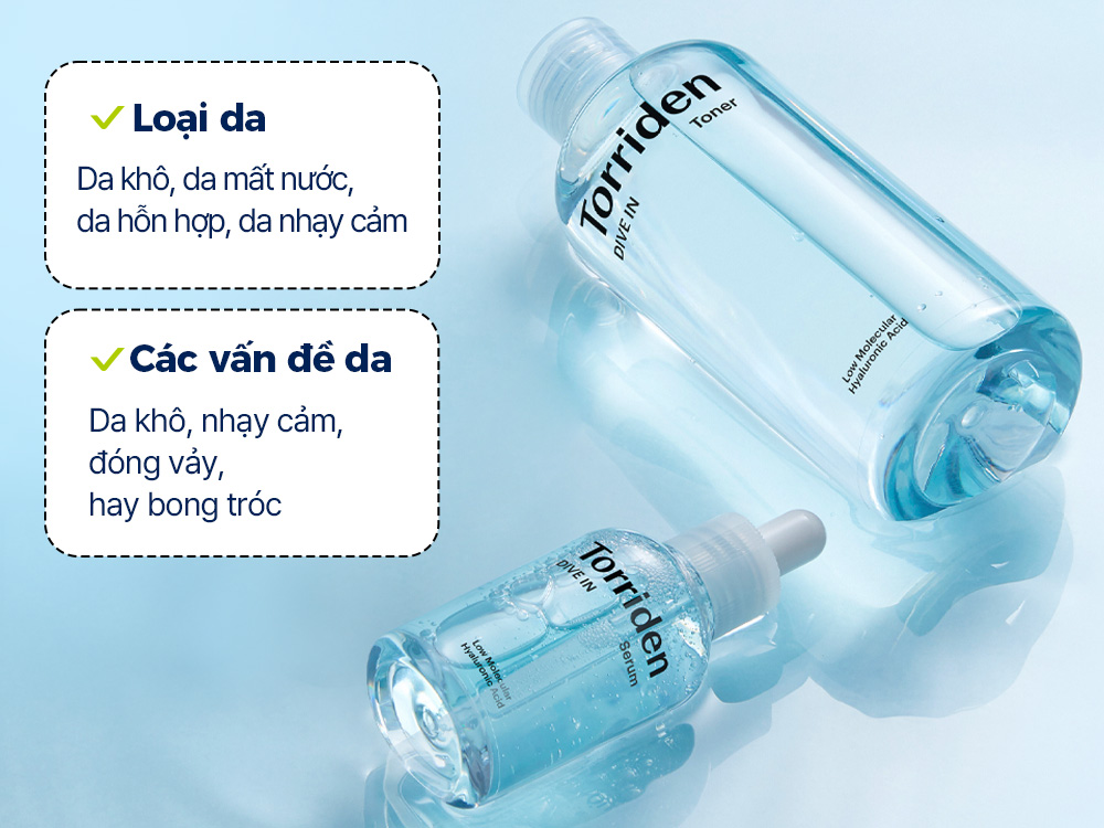 Mô tả [SET] Toner và Serum DIVE IN, 300ml+50ml - 2