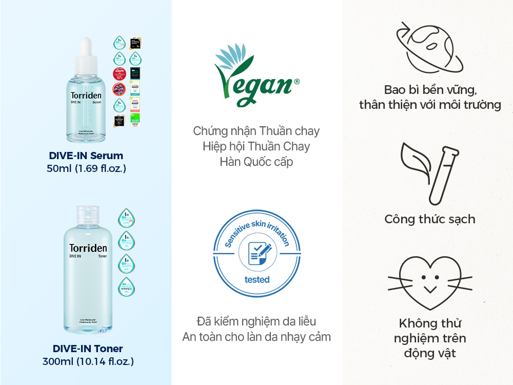 Mô tả [SET] Toner và Serum DIVE IN, 300ml+50ml - 6