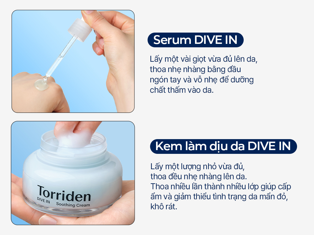 Mô tả [SET] Serum và kem dưỡng làm dịu da DIVE IN, 50ml+100ml - 7