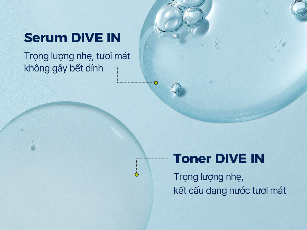Mô tả [SET] Toner và Serum DIVE IN, 300ml+50ml - 3