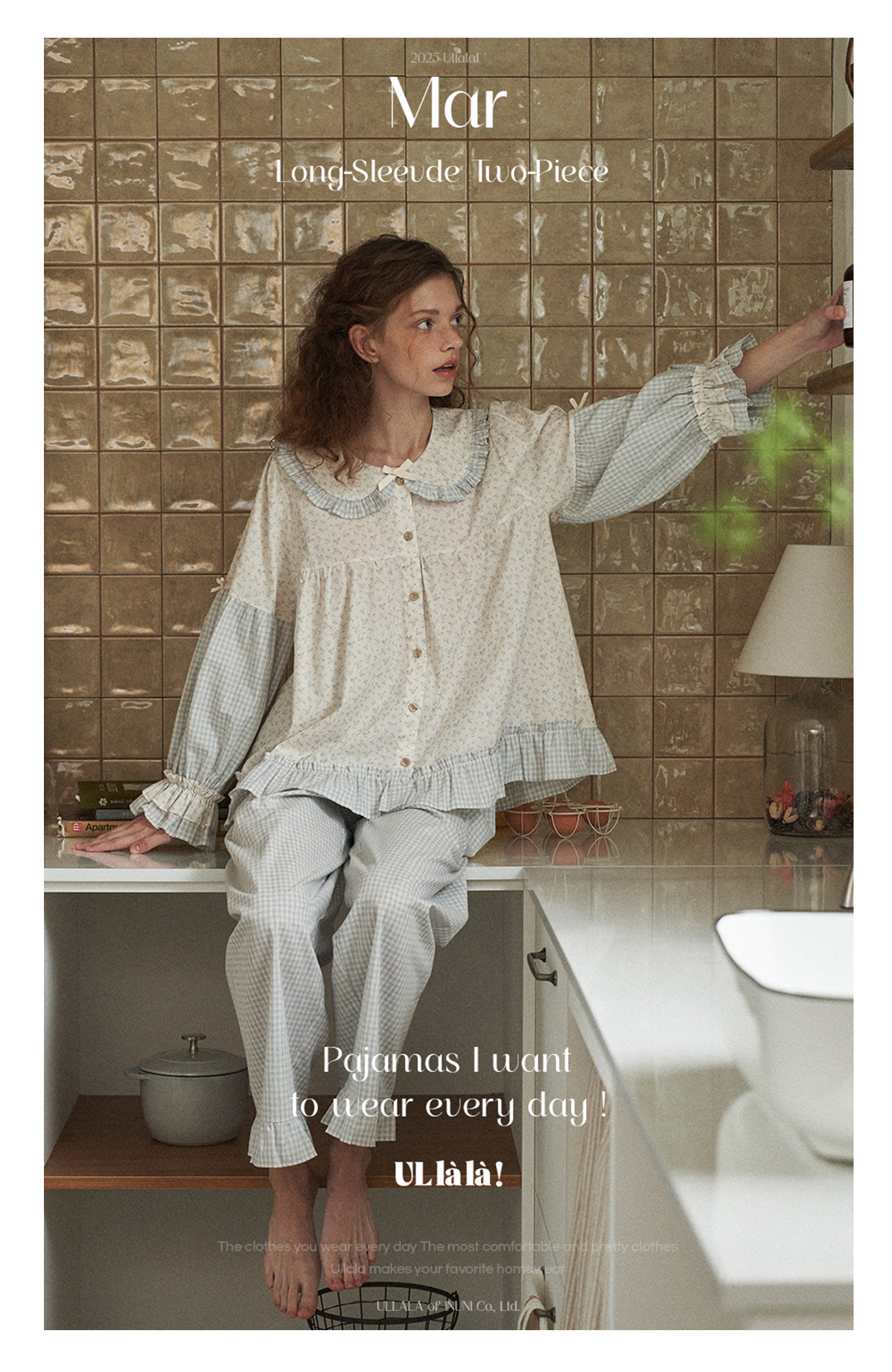 [MALL CHÍNH HÃNG] (25112WTLLN) ULLALA PYJAMAS Mar Set bộ đồ ngủ mặc nhà ...