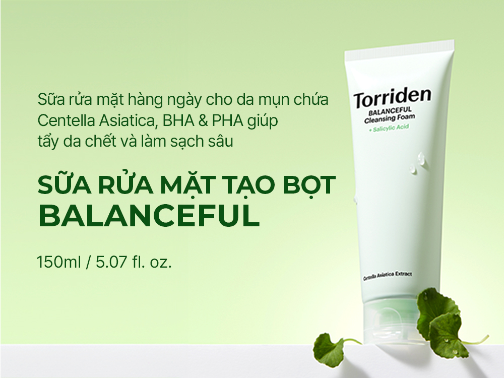 Mô tả Sữa rửa mặt tạo bọt làm sạch da BALANCEFUL CICA, 150ml , Cleansing Foam - 1