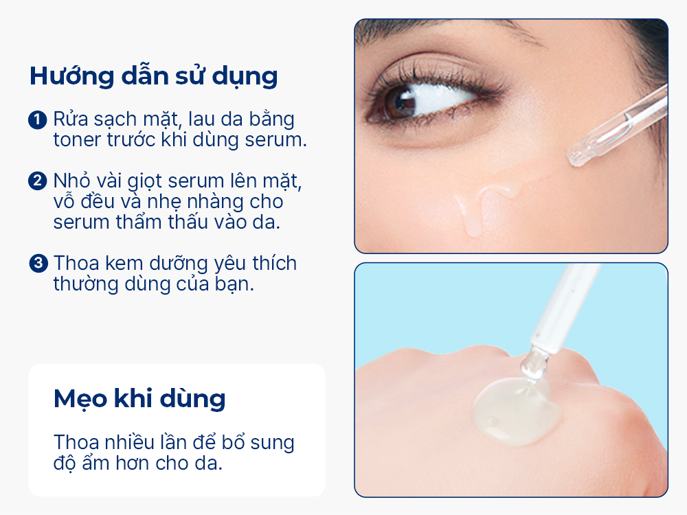 Hướng dẫn sử dụng Serum DIVE IN