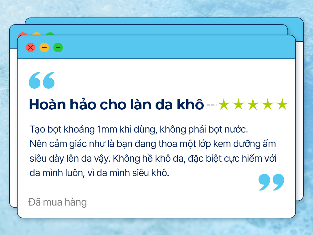 Mô tả [MINI] Sữa rửa mặt tạo bọt làm sạch da DIVE IN chứa Hyaluronic Acid, 30ml, Cleansing Foam - 8