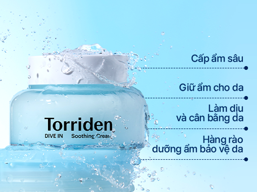 Công dụng kem dưỡng Torriden Dive In