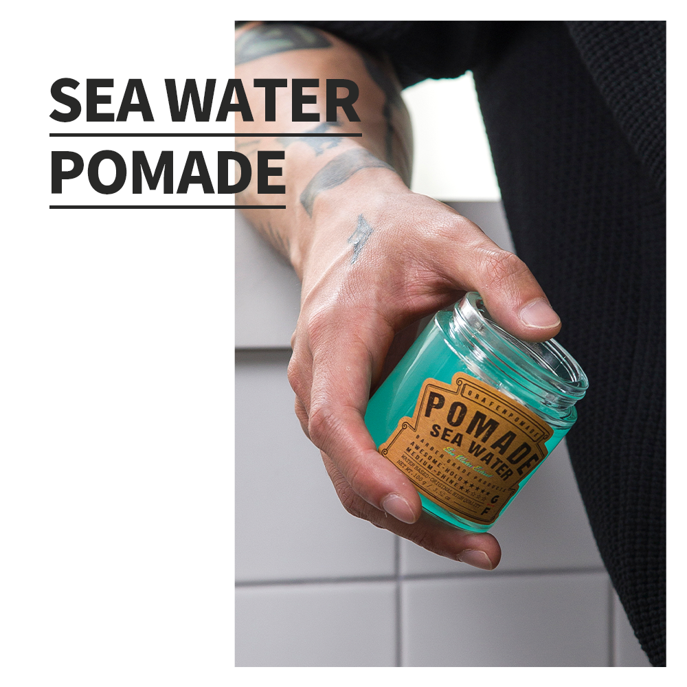 Mô tả Nước biển Pomade 100g [Bán chạy nhất, Giữ chắc, Mùi nước sâu, Nước biển Jeju 10.000ppm] - 2