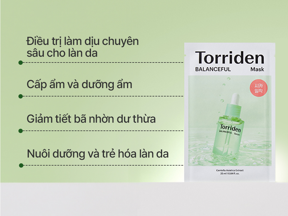 Mô tả Mặt nạ giấy BALANCEFUL CICA, 1+1 miếng, Mask - 3