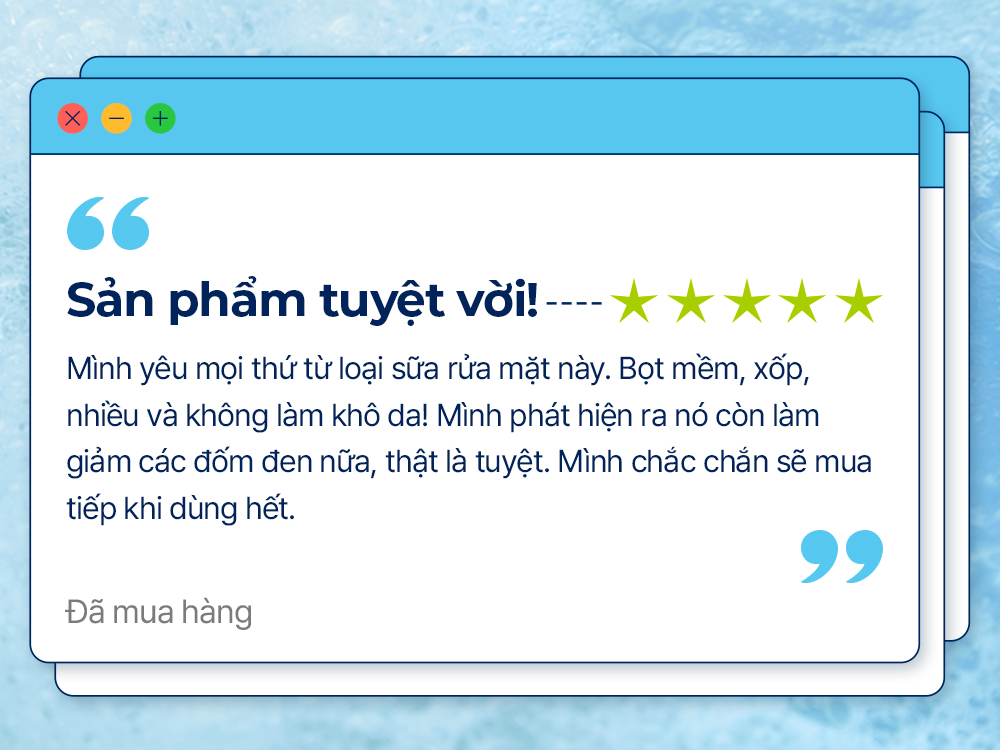 Mô tả Sữa rửa mặt tạo bọt làm sạch da DIVE IN chứa Hyaluronic Acid, 150ml, Cleansing Foam - 8