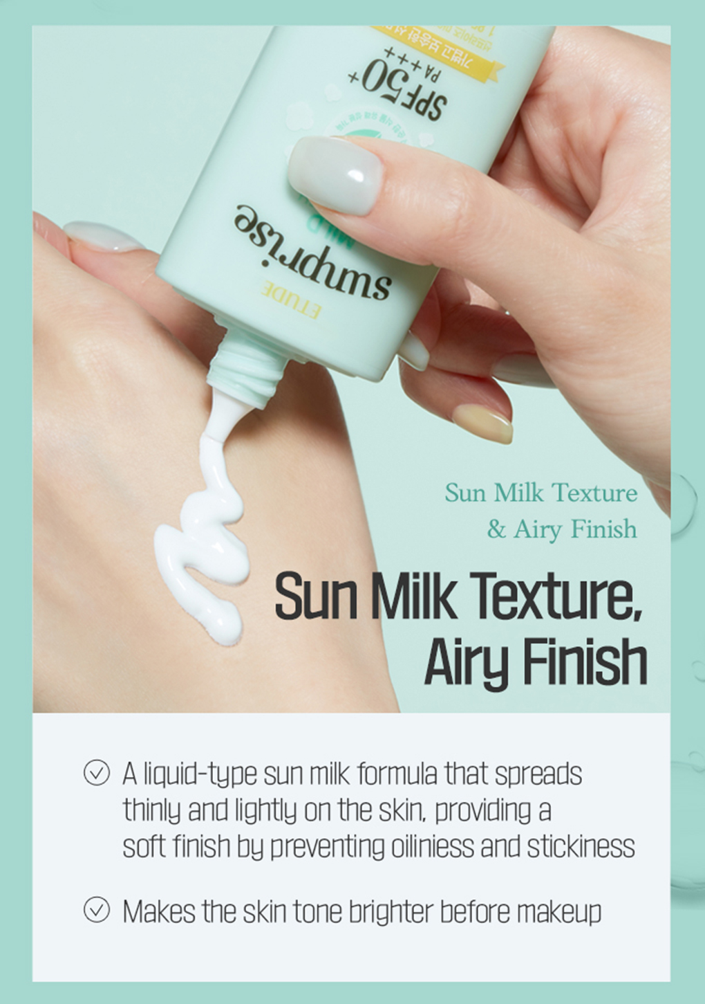 Mô tả Kem chống nắng nhẹ ETUDE Sunprise SPF50 + PA + + + + - 3