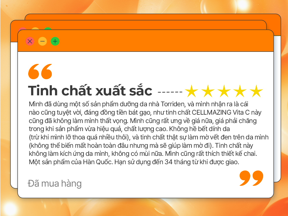 Mô tả Tinh chất dưỡng trắng sáng da CELLMAZING chứa Vitamin C, 30ml, Ampoule - 9