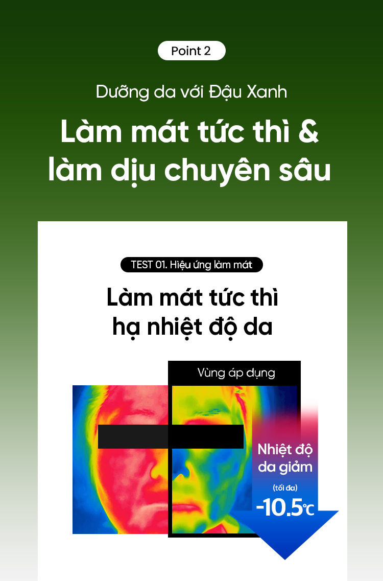 Mô tả Kem chống nắng BEPLAIN dòng Đậu Xanh thuần hoá học, chống UVA UVB và Ánh Sáng Xanh Dưỡng Ẩm & Dịu Da SPF 50+ PA++++ 50ml Mung Bean Cooling Moisture Sunscreen - 4