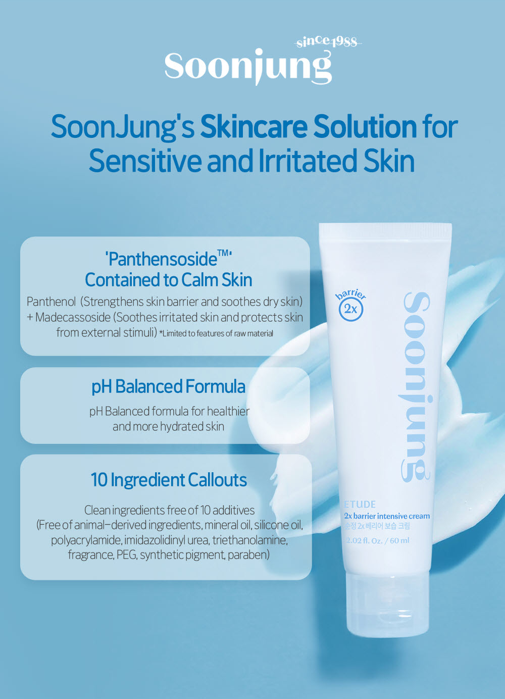 Mô tả Kem dưỡng da ETUDE SoonJung 2x Barrier 60ml - 3