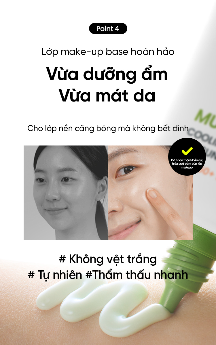 Mô tả Kem chống nắng BEPLAIN dòng Đậu Xanh thuần hoá học, chống UVA UVB và Ánh Sáng Xanh Dưỡng Ẩm & Dịu Da SPF 50+ PA++++ 50ml Mung Bean Cooling Moisture Sunscreen - 8
