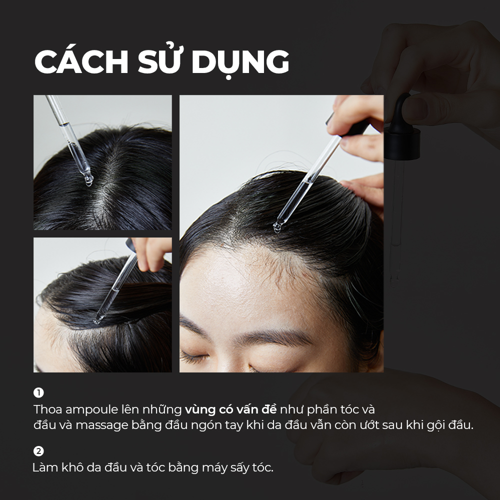 Mô tả Ampoule tăng cường rễ tăng cường da đầu 50ml [Chống rụng tóc, Houttuynia cordata 100.000ppm, 10 loại chiết xuất thảo dược tự nhiên] - 6