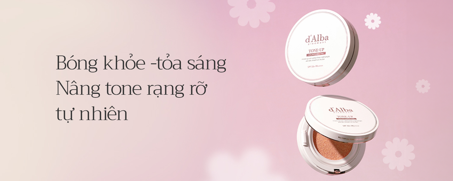 Mô tả Phấn nước chống nắng nâng tông SPF 50 + PA + + + + d'Alba Tone Up Sun Cushion - 3