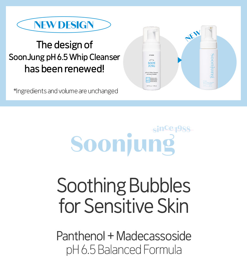 Mô tả ETUDE Sữa Rửa Mặt SoonJung pH 6.5 Dạng Bọt 150ml - 1