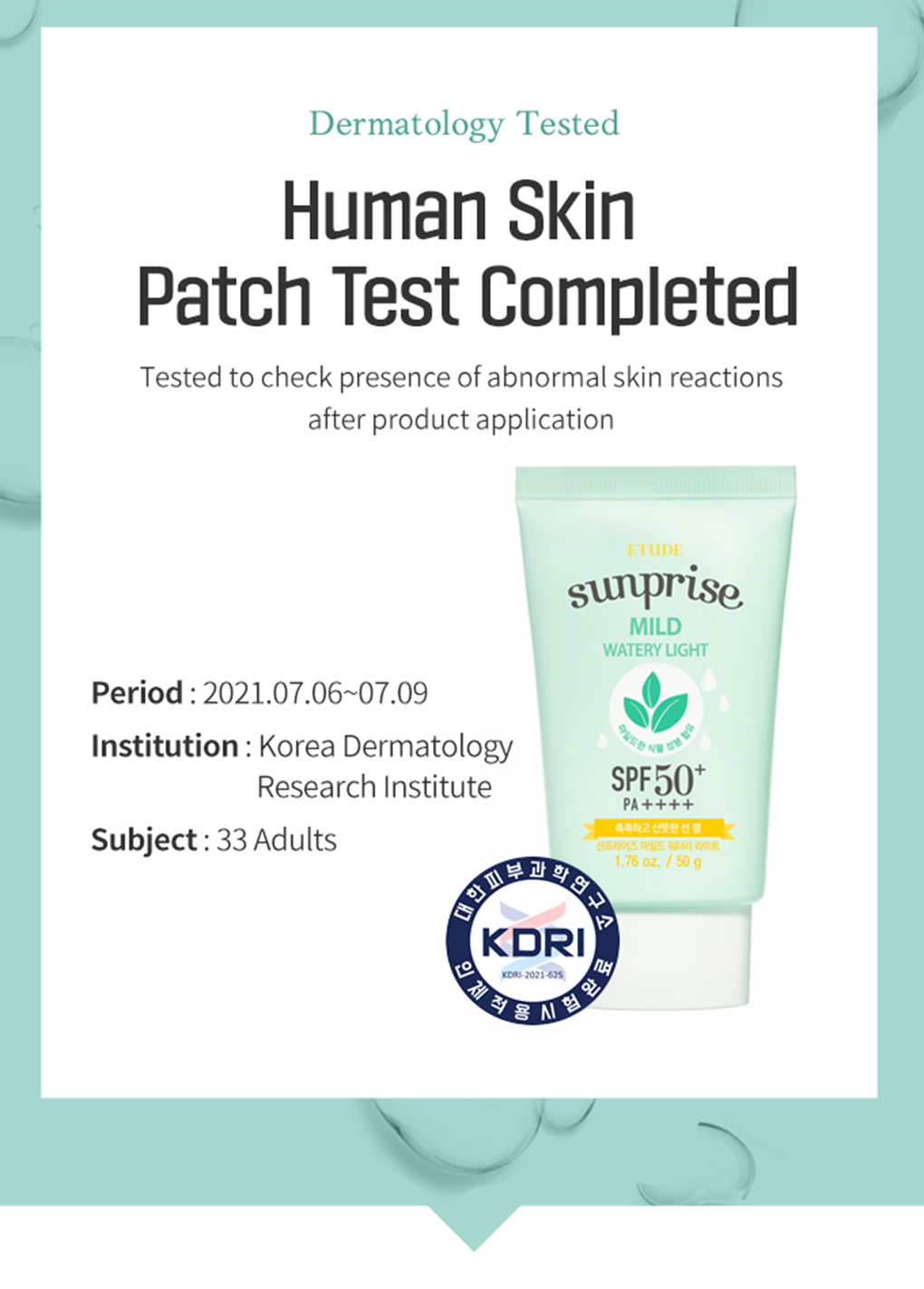 Mô tả Kem chống nắng nhẹ ETUDE Sunprise SPF50 + PA + + + + - 9