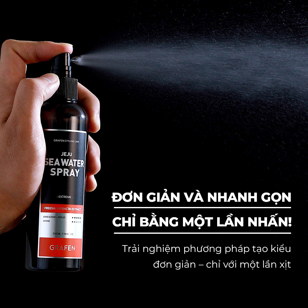 Mô tả Xịt Nước Biển Jeju 210ml [Dụng Cụ Tạo Kiểu Tóc, Tóc Ướt, 100% Freesia Refracta Extract] - 5