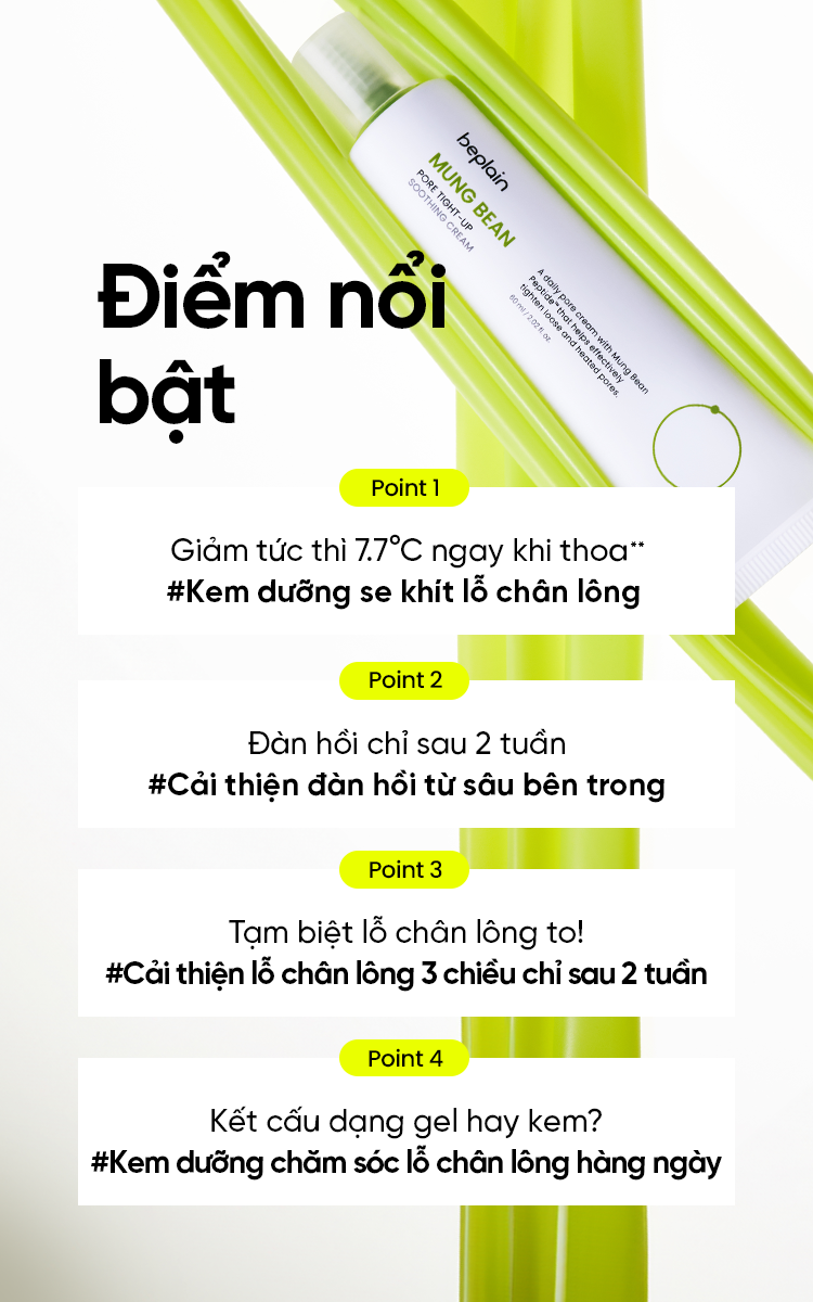 Mô tả [Livestream] Kem Dưỡng BEPLAIN chiết xuất Petide Đậu Xanh, ngừa dấu hiệu lão hoá, giảm tình trạng lỗ chân lông chảy xệ 60ML - 2