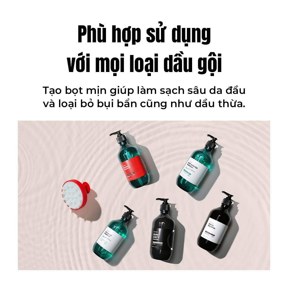 Mô tả Ngón tay viền (Đỏ / Trắng) [Bàn chải mát xa da đầu, cải thiện lưu thông máu, giảm gàu & ngứa] - 6