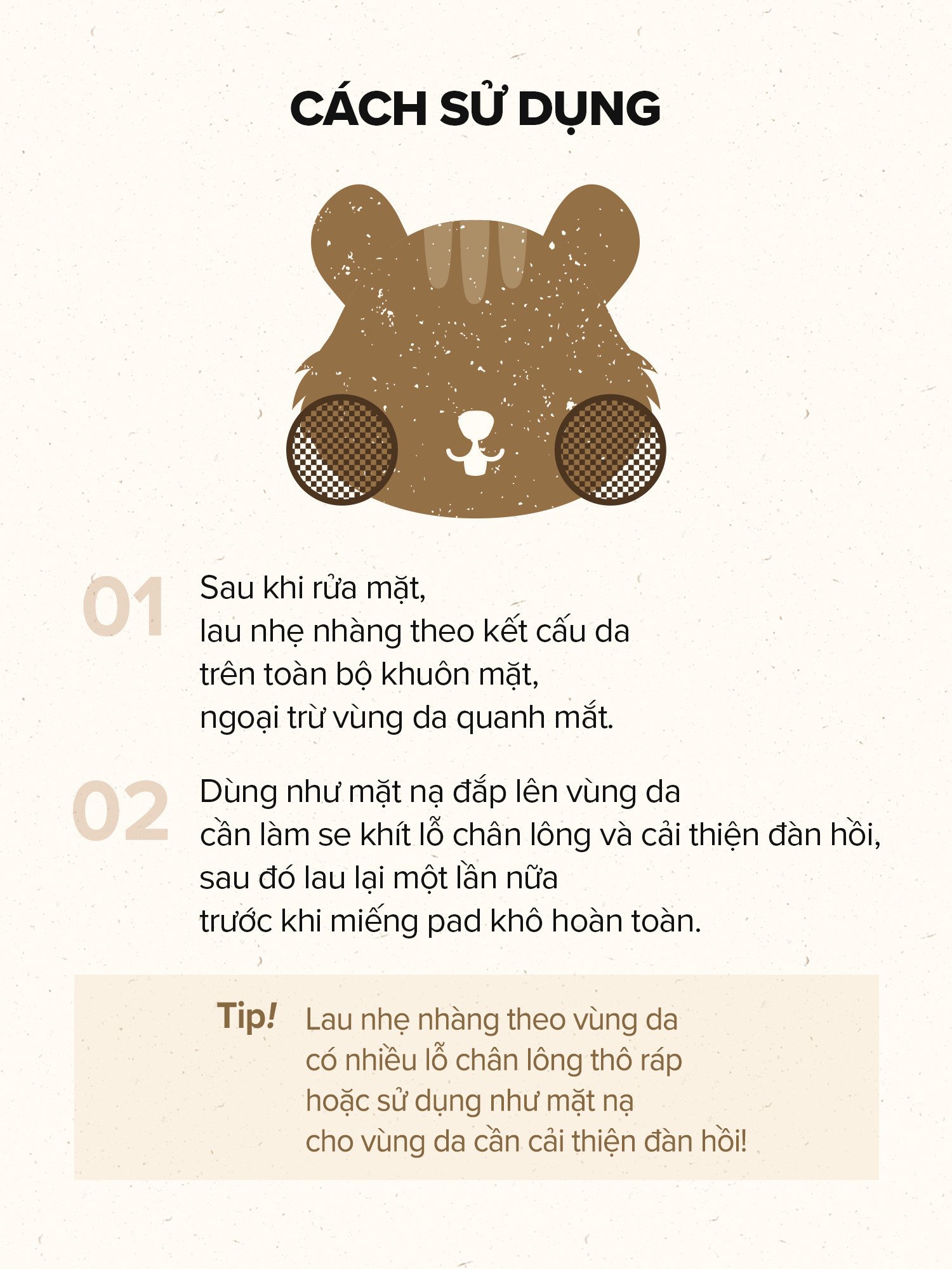 Mô tả Hộp 60 miếng bông quả sồi / Peptide se khít lỗ chân lông và cải thiện độ đàn hồi của da / Acorn Pore Peptide Pad / Toner Pad - 11