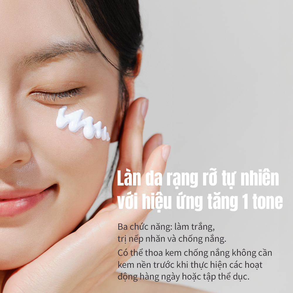 Mô tả Kem chống nắng tông màu tím DERMABIOME 50ml [SPF50 +, PA + + + + / Chống nhăn / Làm sáng da / Kem chống nắng] - 2