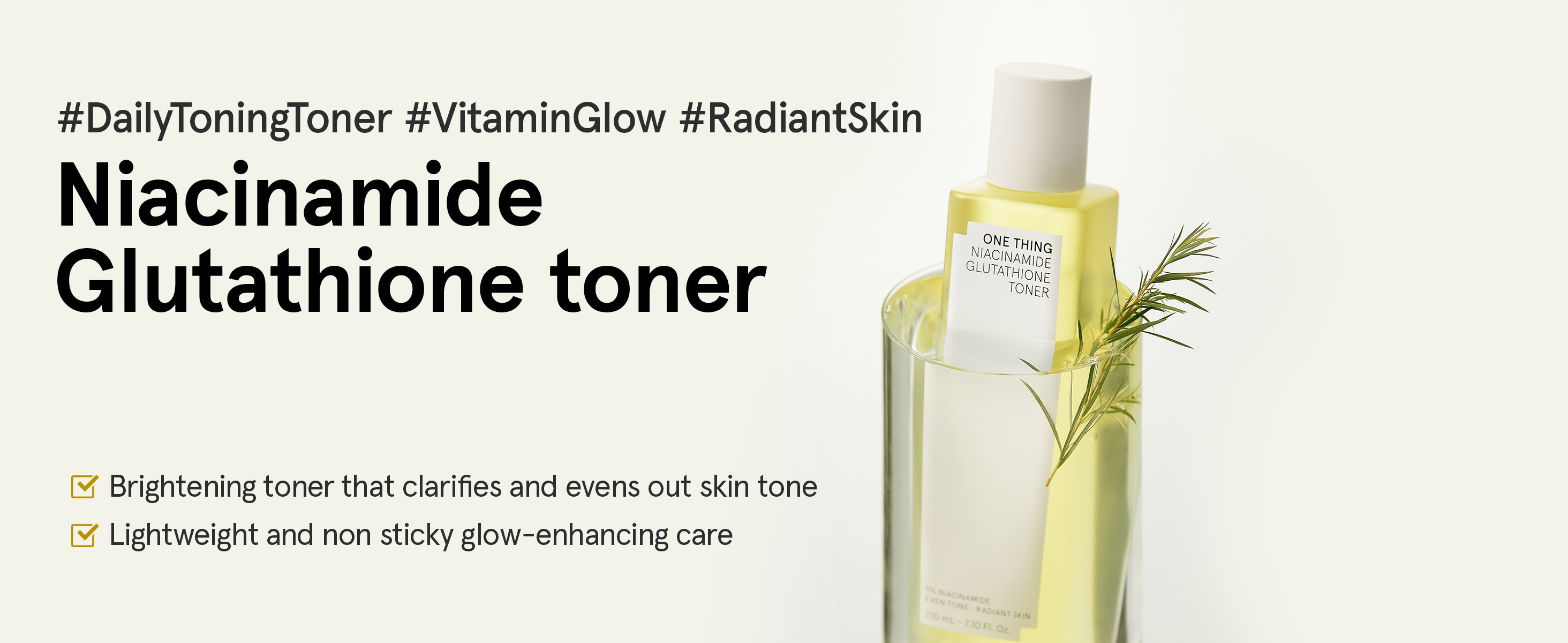 Toner ONE THING Niacinamide Glutathione