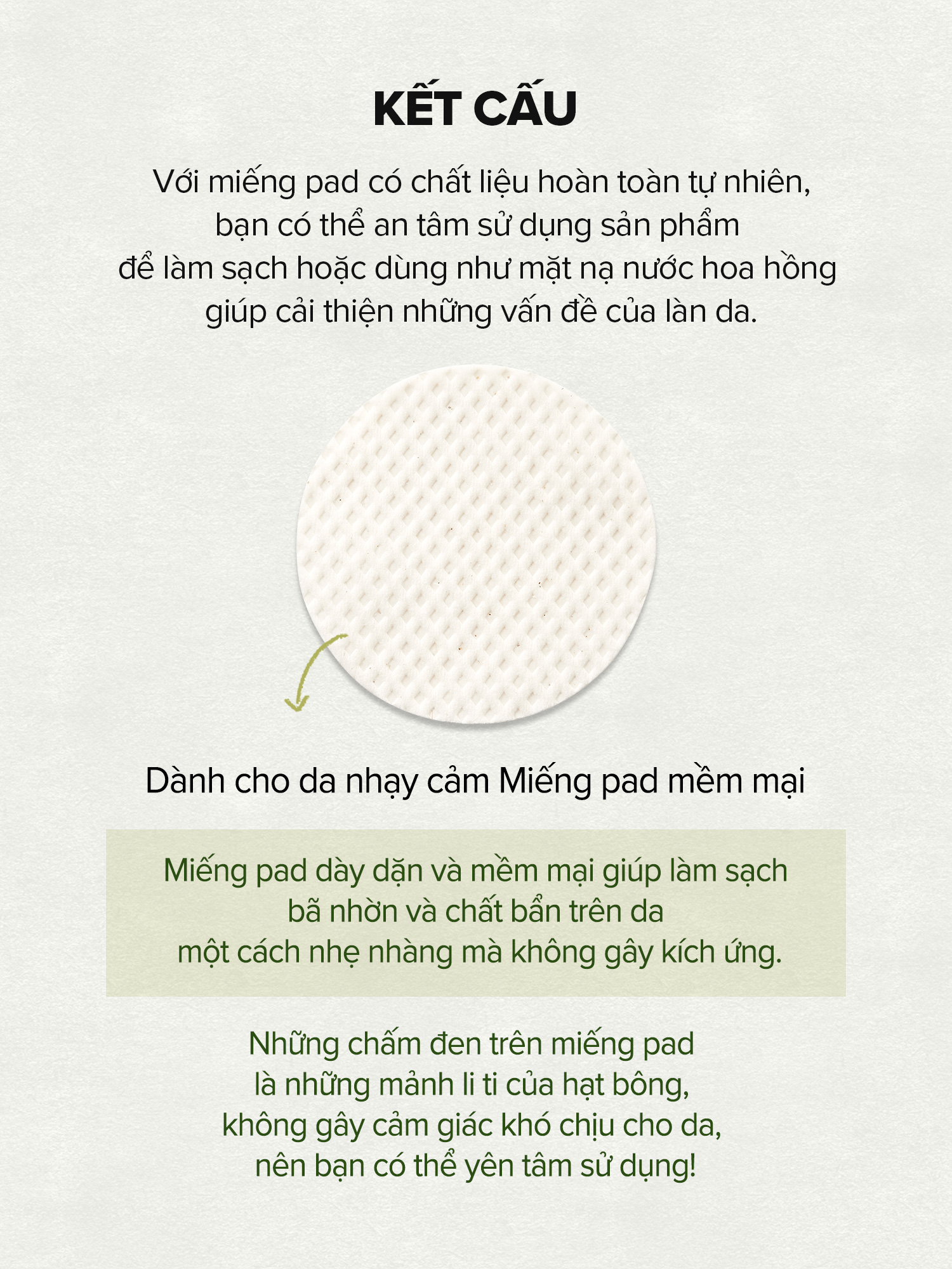 Mô tả Hộp 60 miếng bông cần nước / B5 kiểm soát bã nhờn và chống viêm / Pantothenic Water Parsley Clear Pad / Toner Pad - 3