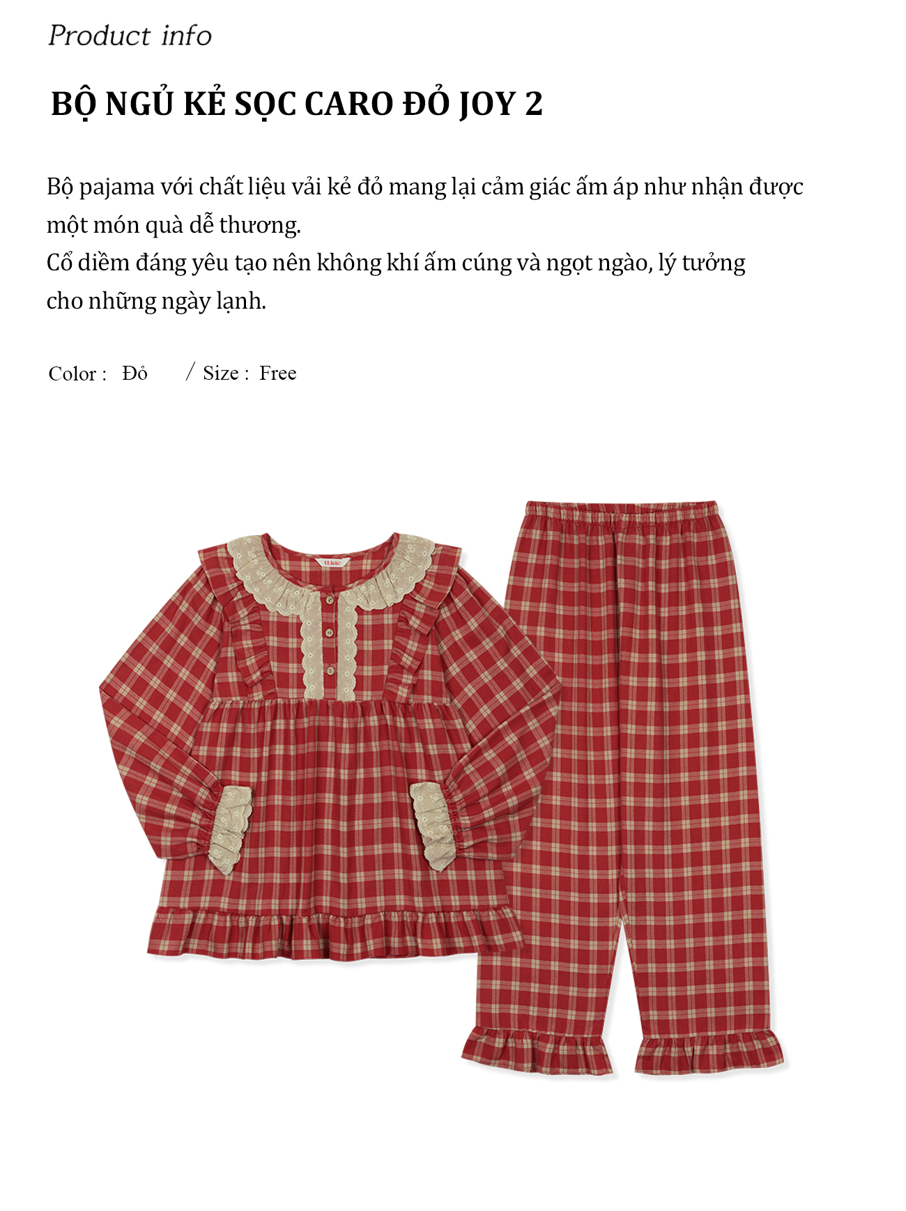 [MALL CHÍNH HÃNG] (24262WTLLN) ULLALA PYJAMAS Joy2 Set đồ bộ ngủ nữ mặc ...