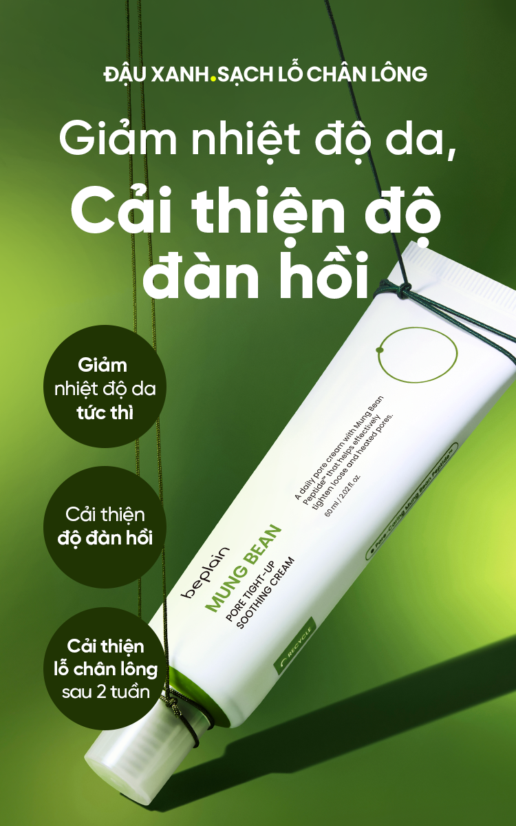 Mô tả [Livestream] Kem Dưỡng BEPLAIN chiết xuất Petide Đậu Xanh, ngừa dấu hiệu lão hoá, giảm tình trạng lỗ chân lông chảy xệ 60ML - 1