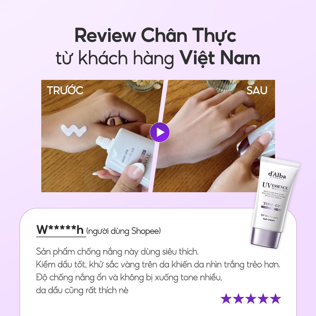 Mô tả Kem chống nắng Nâng tone Tím White Truffle Purple Tone Up Suncream 50ml - 2