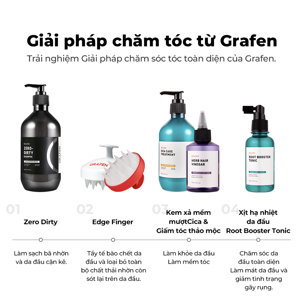 Mô tả Dầu Gội Zero-Dirty 500ml [Làm Sạch Sâu, Giảm Kích Ứng, Dầu Hạt Nho & Axit Hyaluronic] - 6