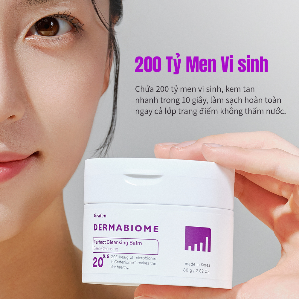 Mô tả Sữa rửa mặt hoàn hảo DERMABIOME 80g [Sữa rửa mặt / Sữa rửa mặt / Tẩy trang / Làm sạch sâu / Làm sáng da] - 2