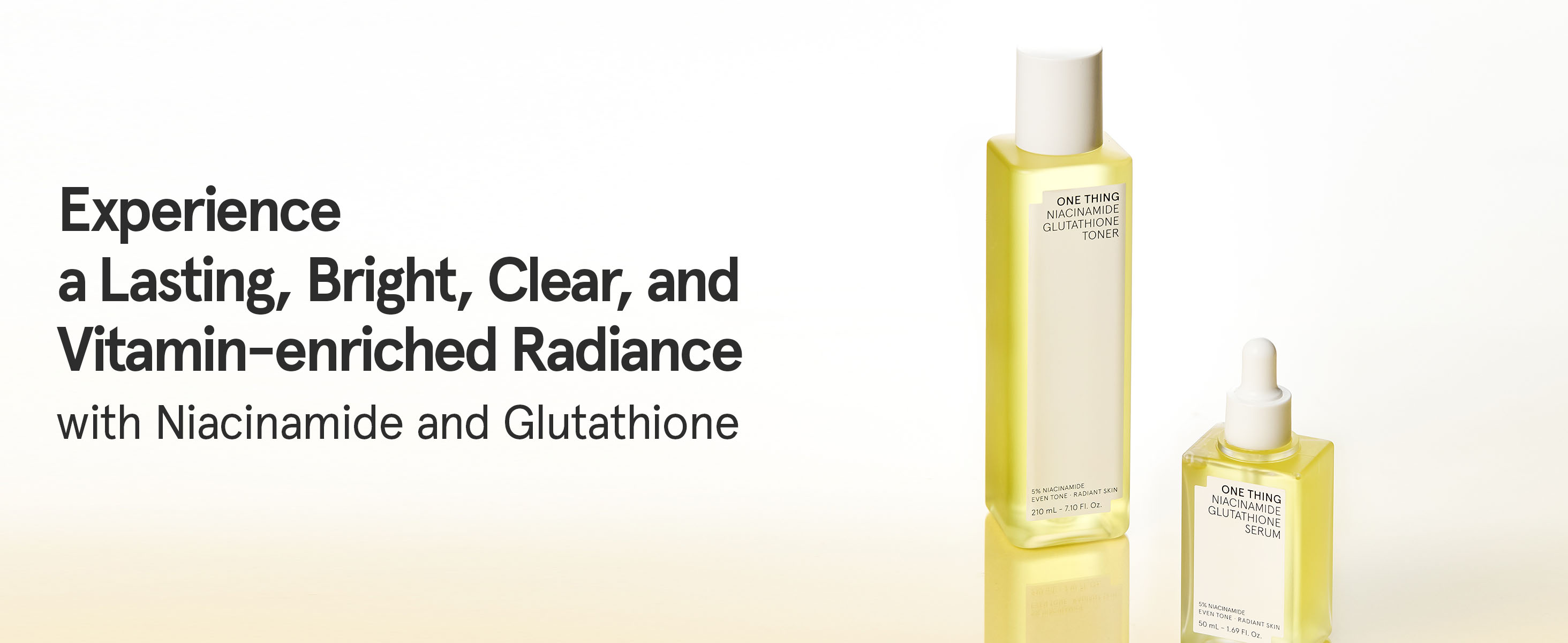 ONE THING Niacinamide Glutathione Toner ingredients