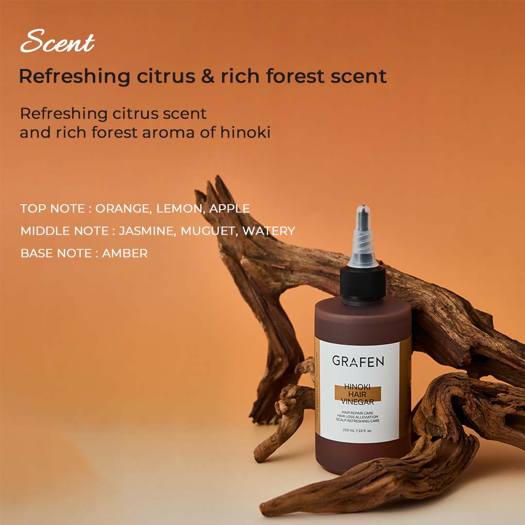 Mô tả Giấm Tóc Hinoki 210ml [Điều Trị Tóc Loại Nước, Làm Sạch Da Đầu & Khử Mùi Tác Dụng Cho Da Đầu Dầu & Tóc, Chứa Phức Hợp Hinoki] - 9