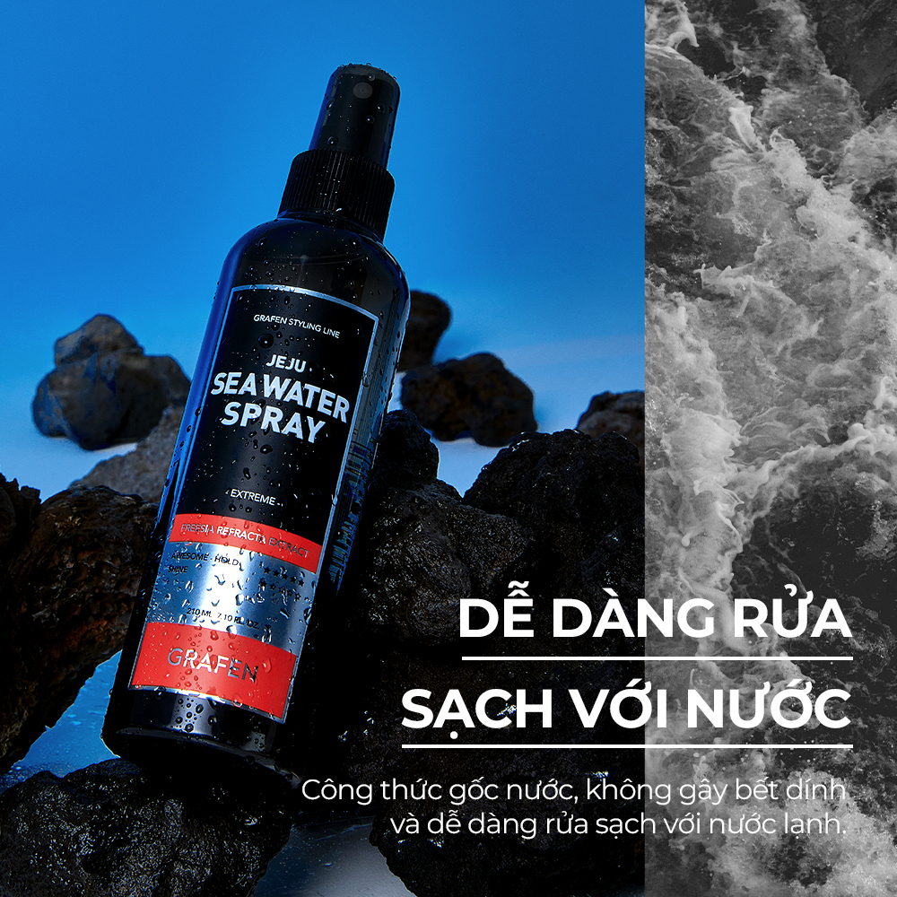 Mô tả Xịt Nước Biển Jeju 210ml [Dụng Cụ Tạo Kiểu Tóc, Tóc Ướt, 100% Freesia Refracta Extract] - 6