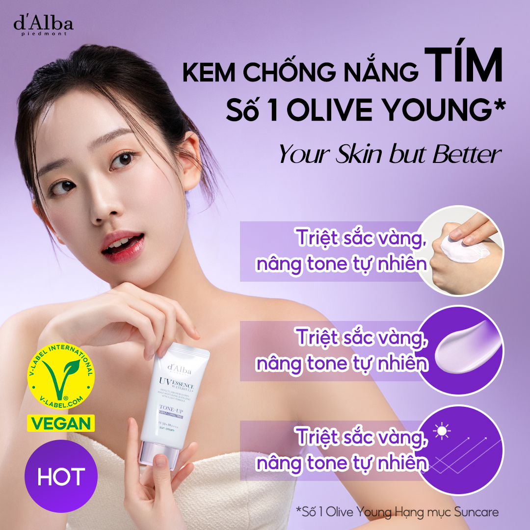 Mô tả Kem chống nắng Nâng tone Tím White Truffle Purple Tone Up Suncream 50ml - 1